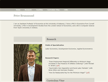 Tablet Screenshot of peterbrummund.com